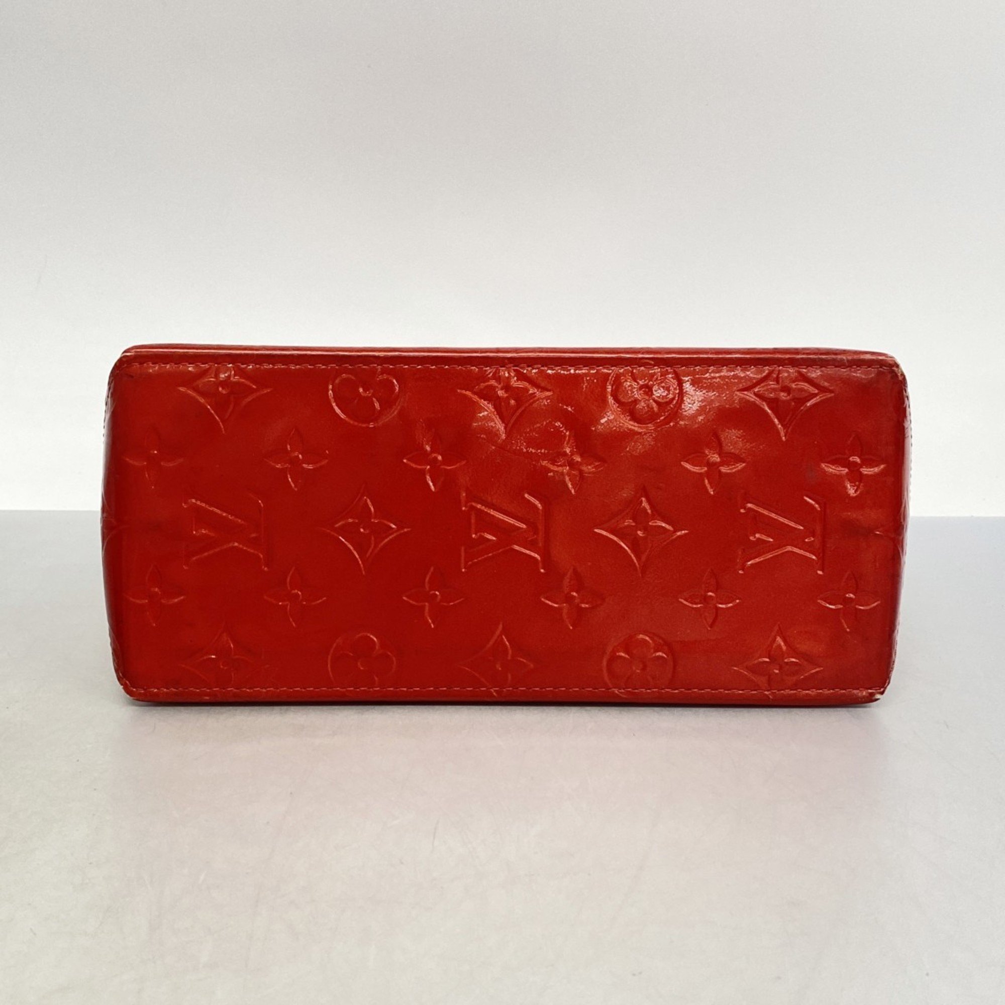 Louis Vuitton Handbag Vernis Reed PM M91088 Rouge Ladies