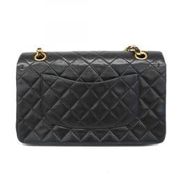 Chanel Shoulder Bag Matelasse Lambskin Black Women's