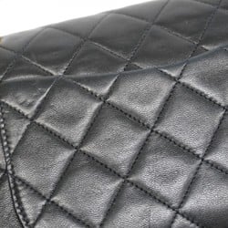 Chanel Shoulder Bag Matelasse Lambskin Black Women's