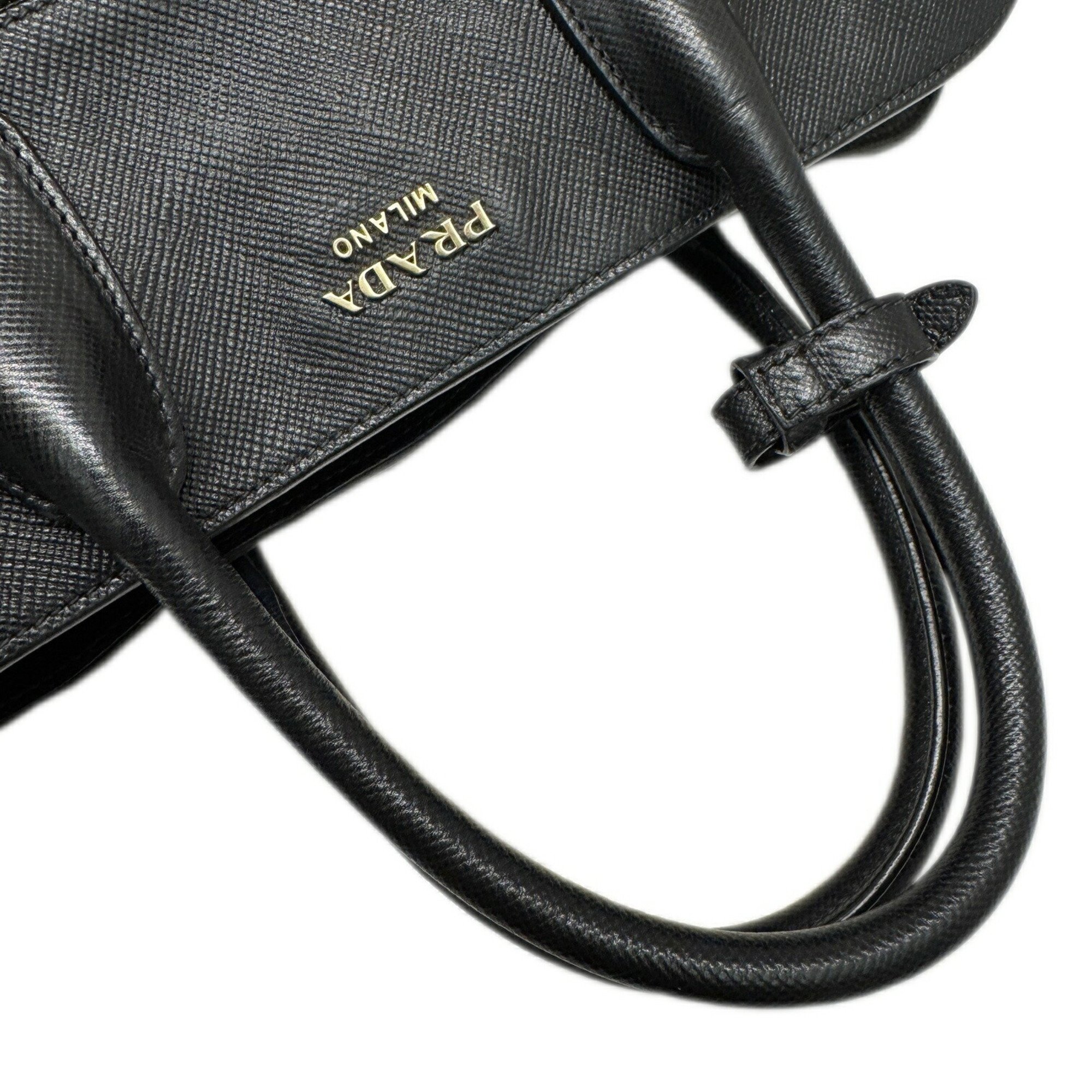 PRADA Prada Tote Bag Handbag Saffiano BN2553 Black