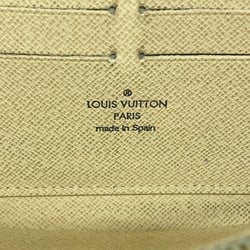 Louis Vuitton Long Wallet Damier Azur Zippy N60019 White Men's Women's