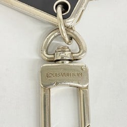 Louis Vuitton Keychain Portocle Damier Clark M66268 Black Silver Men's