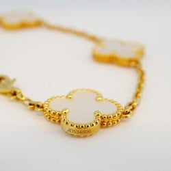 Van Cleef & Arpels Necklace Alhambra 10 Motifs Mother of Pearl K18YG Yellow Gold Ladies