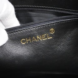 Chanel Shoulder Bag Matelasse Lambskin Black Women's