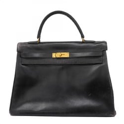 Hermes handbag Kelly 35 box calf black H stamp ladies