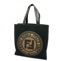 Fendi Tote Bag Canvas Black Women's