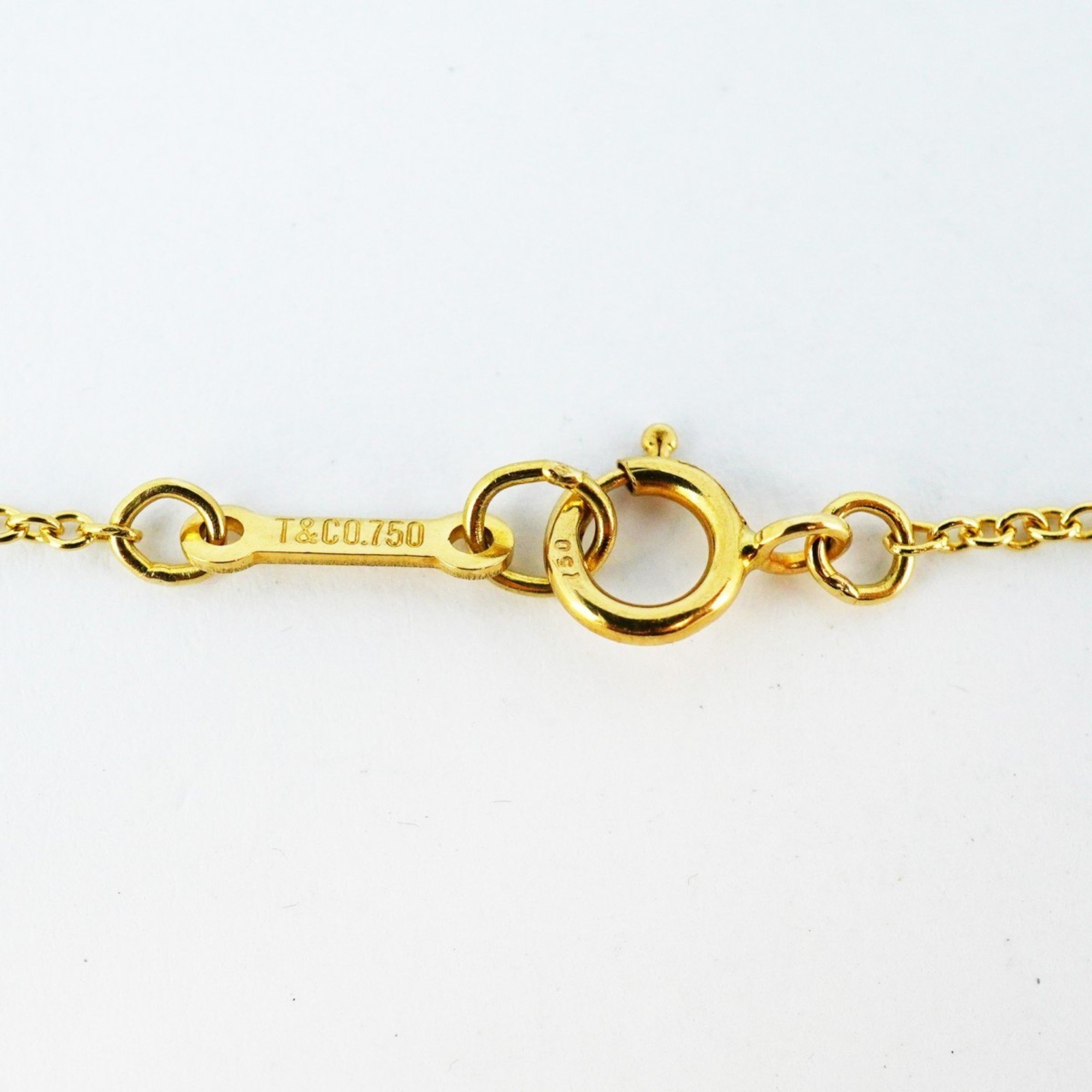 Tiffany Necklace Loving Heart K18YG Yellow Gold Ladies