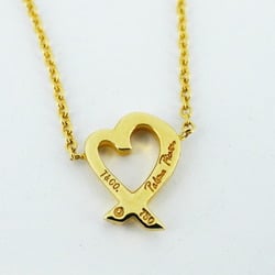 Tiffany Necklace Loving Heart K18YG Yellow Gold Ladies