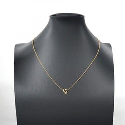 Tiffany Necklace Loving Heart K18YG Yellow Gold Ladies