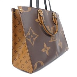 Louis Vuitton Tote Bag Monogram Reverse Giant On the Go MM M45321 Brown Women's