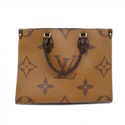 Louis Vuitton Tote Bag Monogram Reverse Giant On the Go MM M45321 Brown Women's