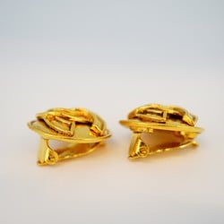 Chanel Earrings Coco Mark Circle GP Plated Gold Ladies