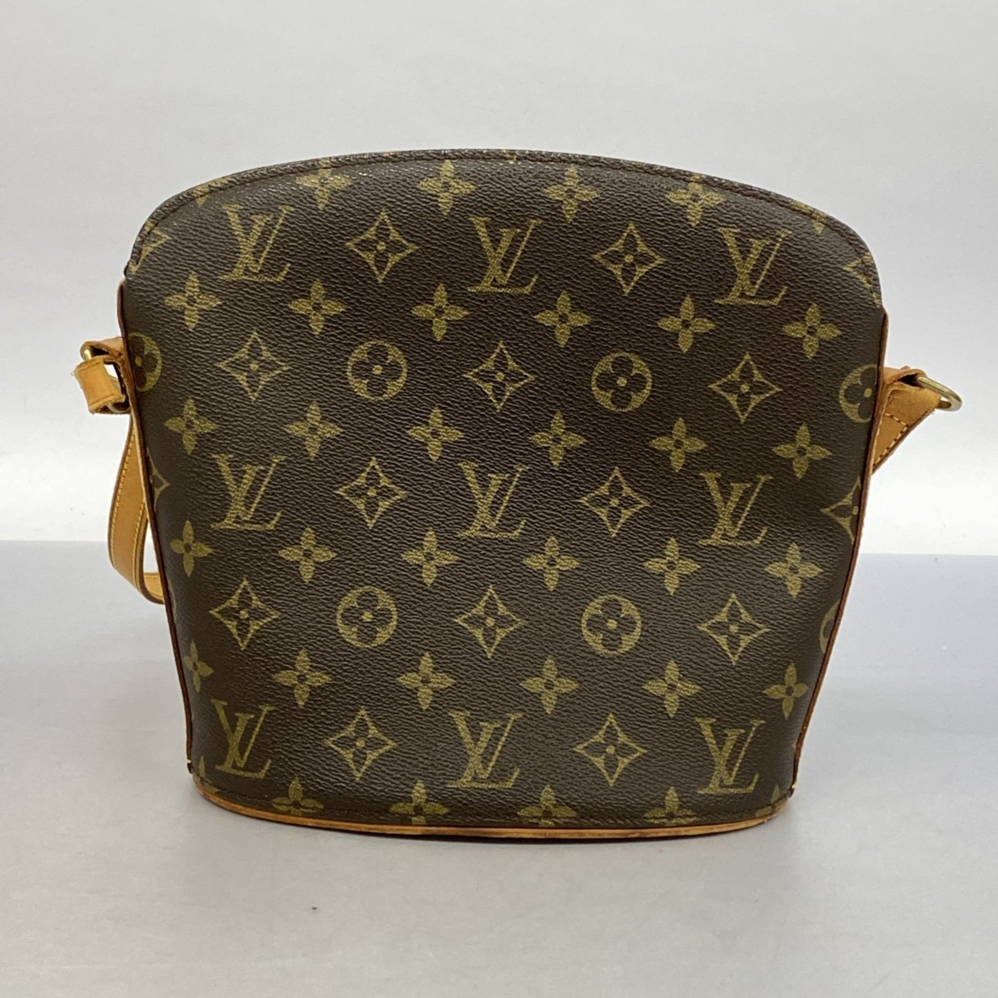 Louis Vuitton Shoulder Bag Monogram Drouot M51290 Brown Ladies