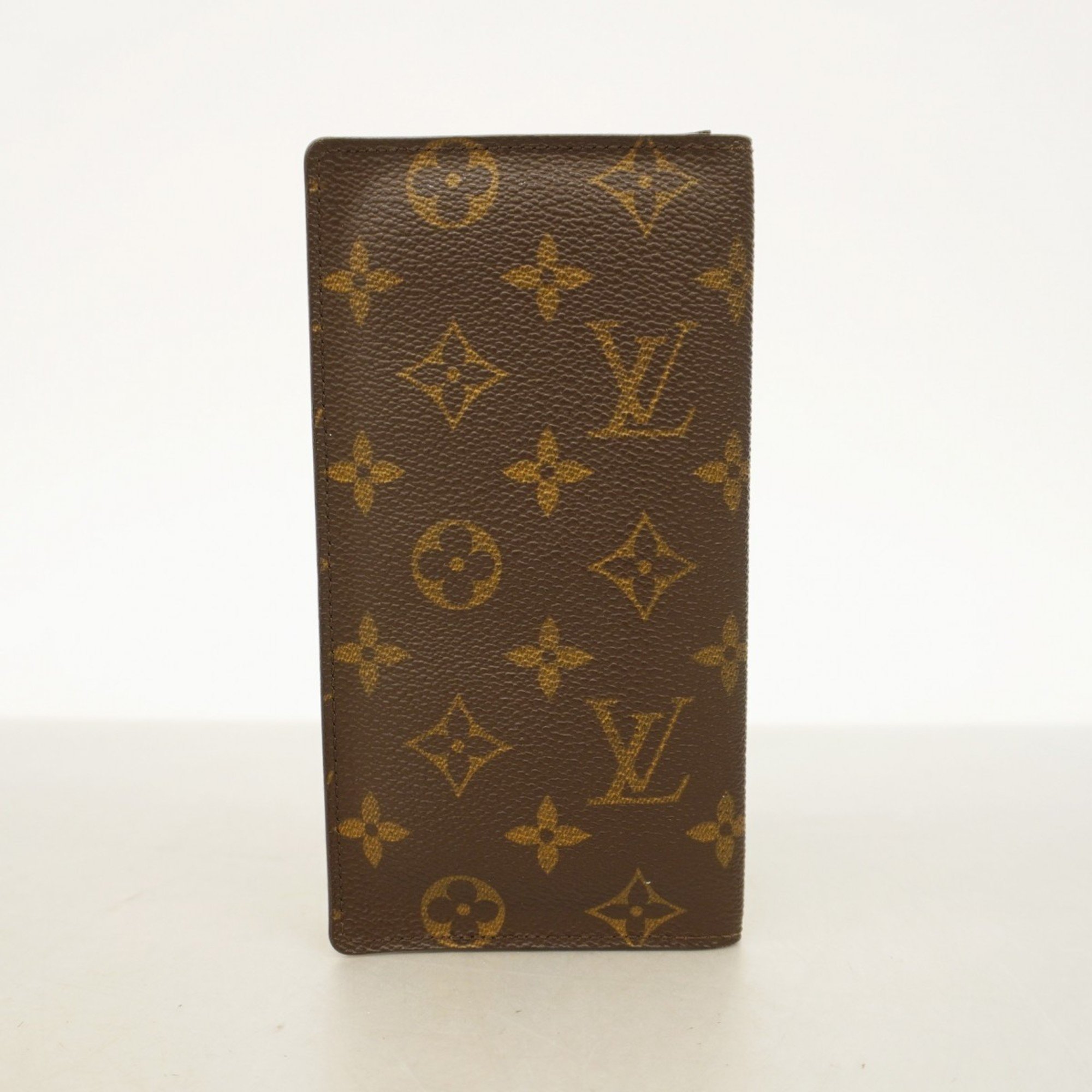 Louis Vuitton Long Wallet Monogram Porte Valeur Carte Credit M61823 Brown Men's Women's