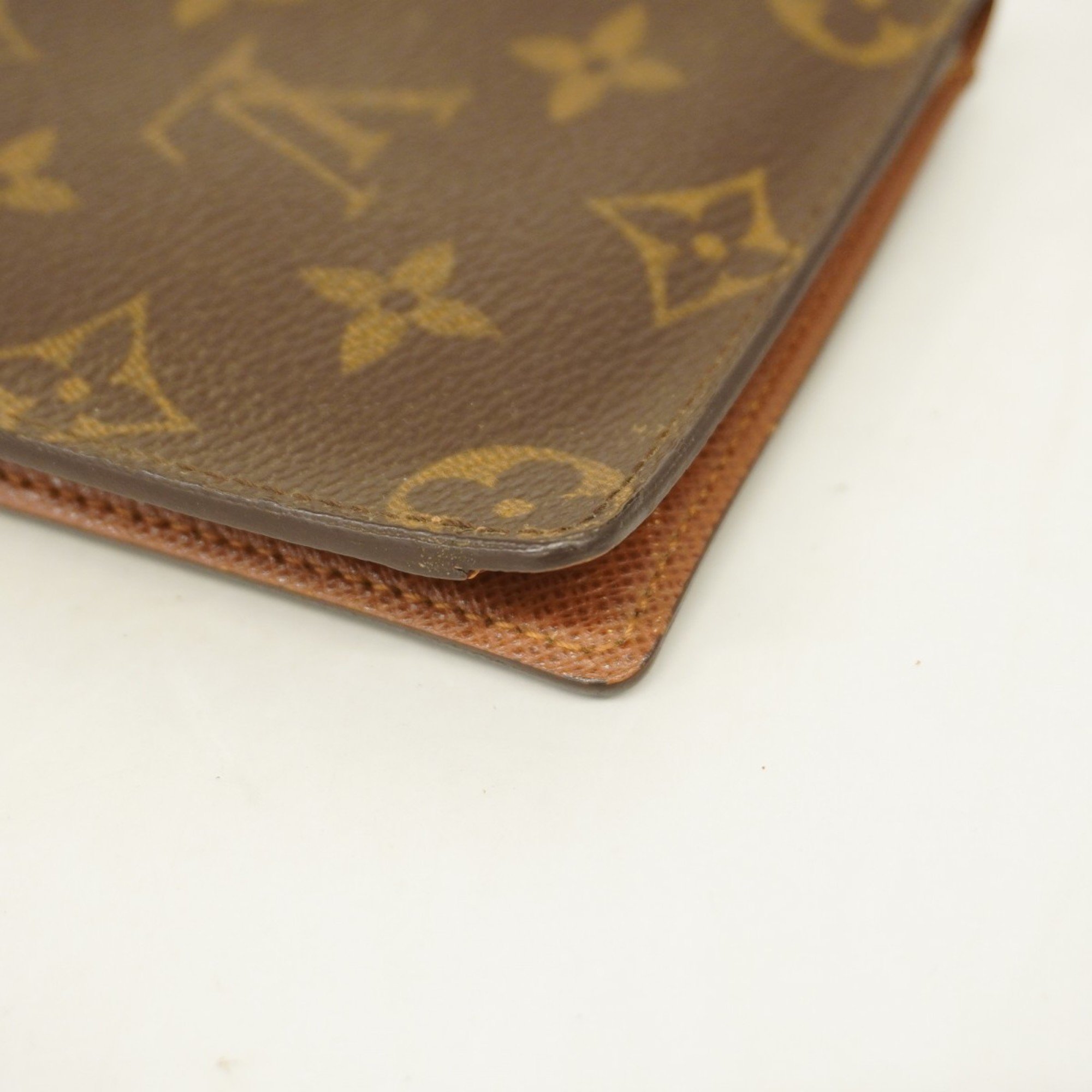 Louis Vuitton Long Wallet Monogram Porte Valeur Carte Credit M61823 Brown Men's Women's