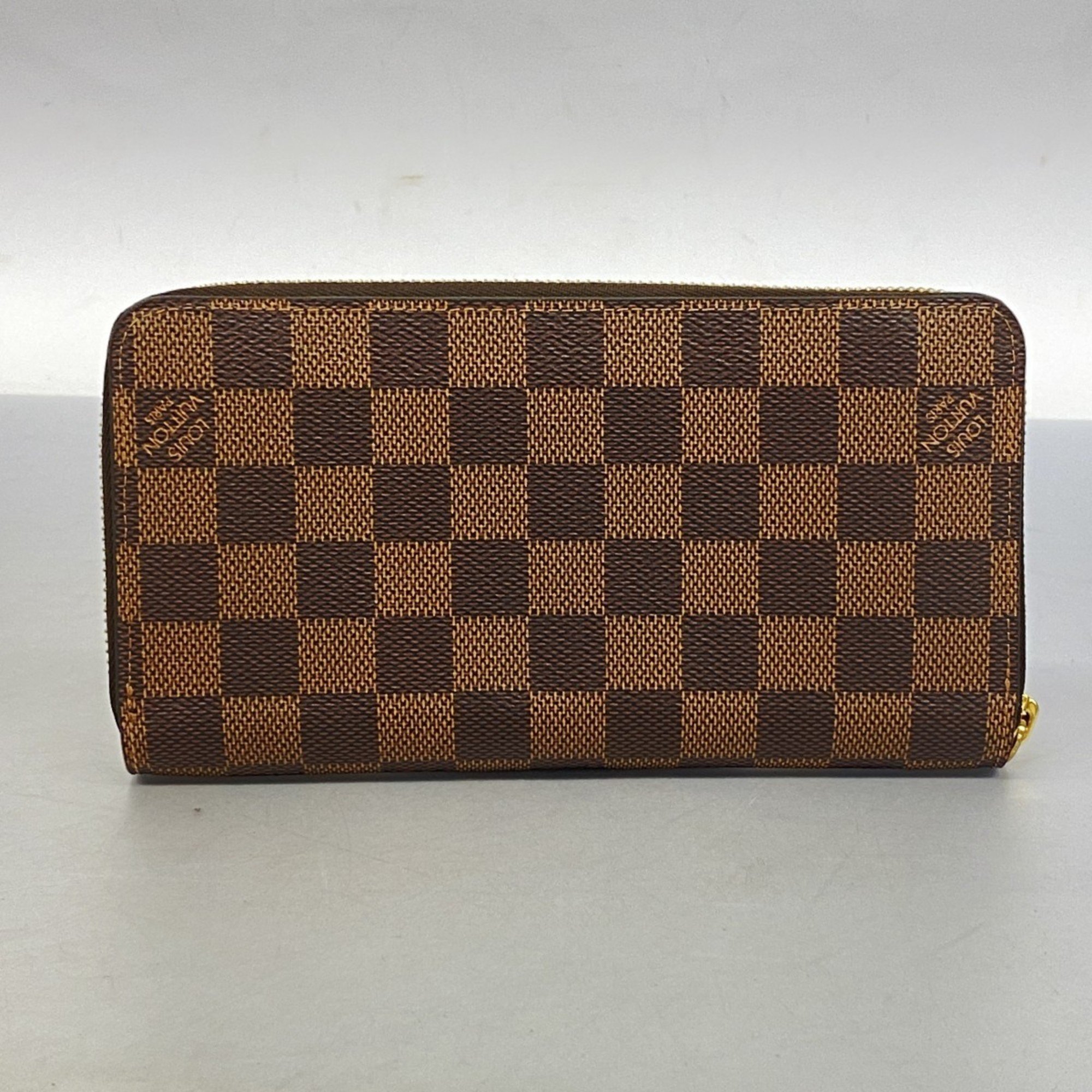 Louis Vuitton Long Wallet Damier Zippy N41661 Ebene Men's Women's