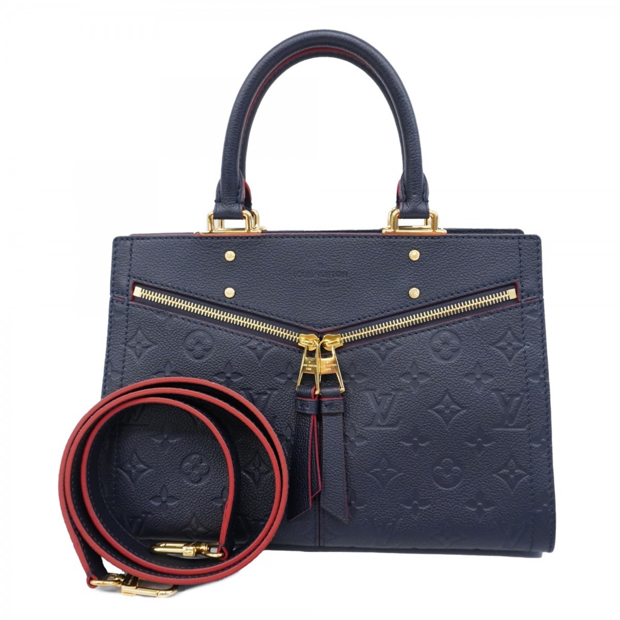 Louis Vuitton Handbag Monogram Empreinte Three PM M54195 Marine Rouge Ladies