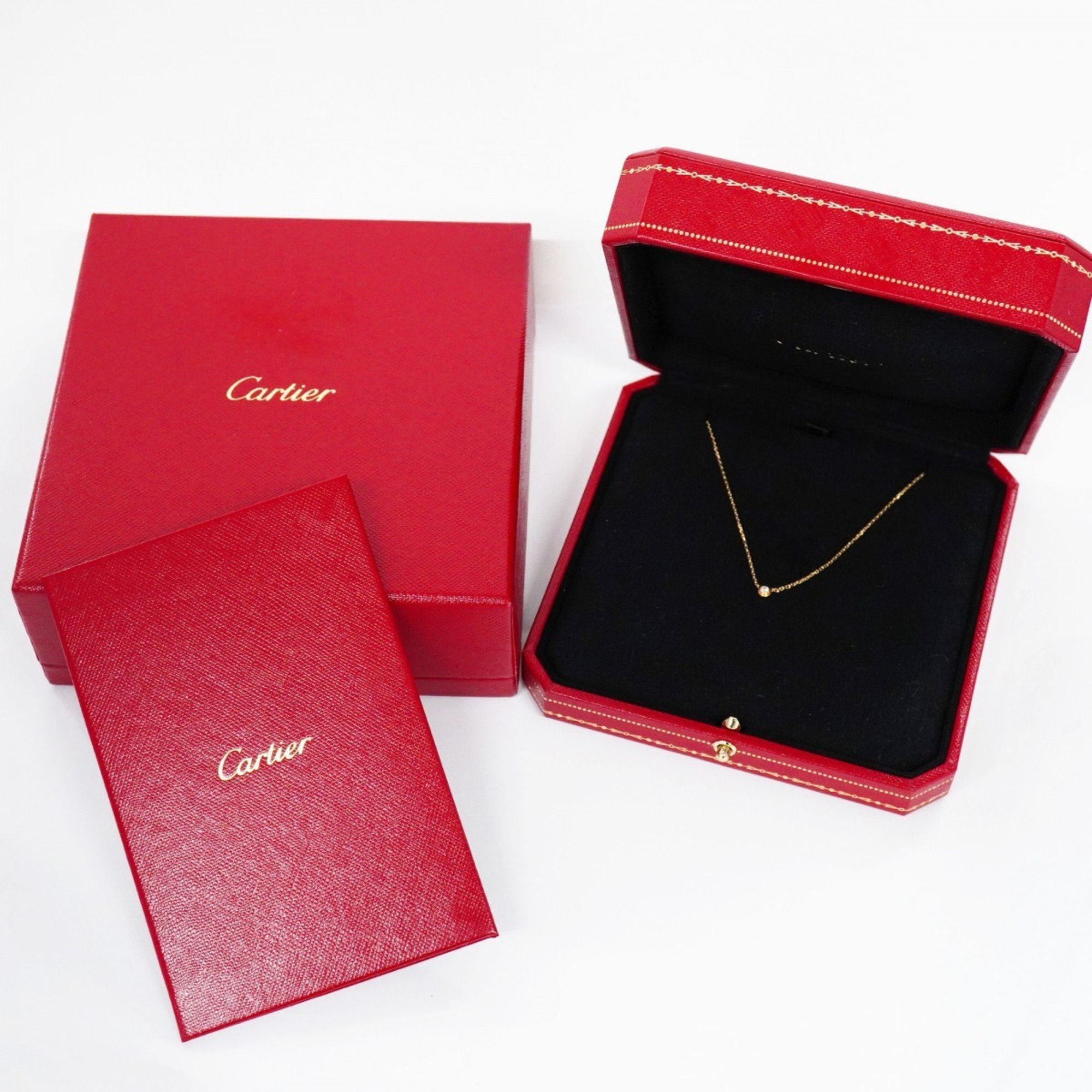 Cartier Necklace Diamant Legend XS 1PD Diamond K18YG Yellow Gold Ladies