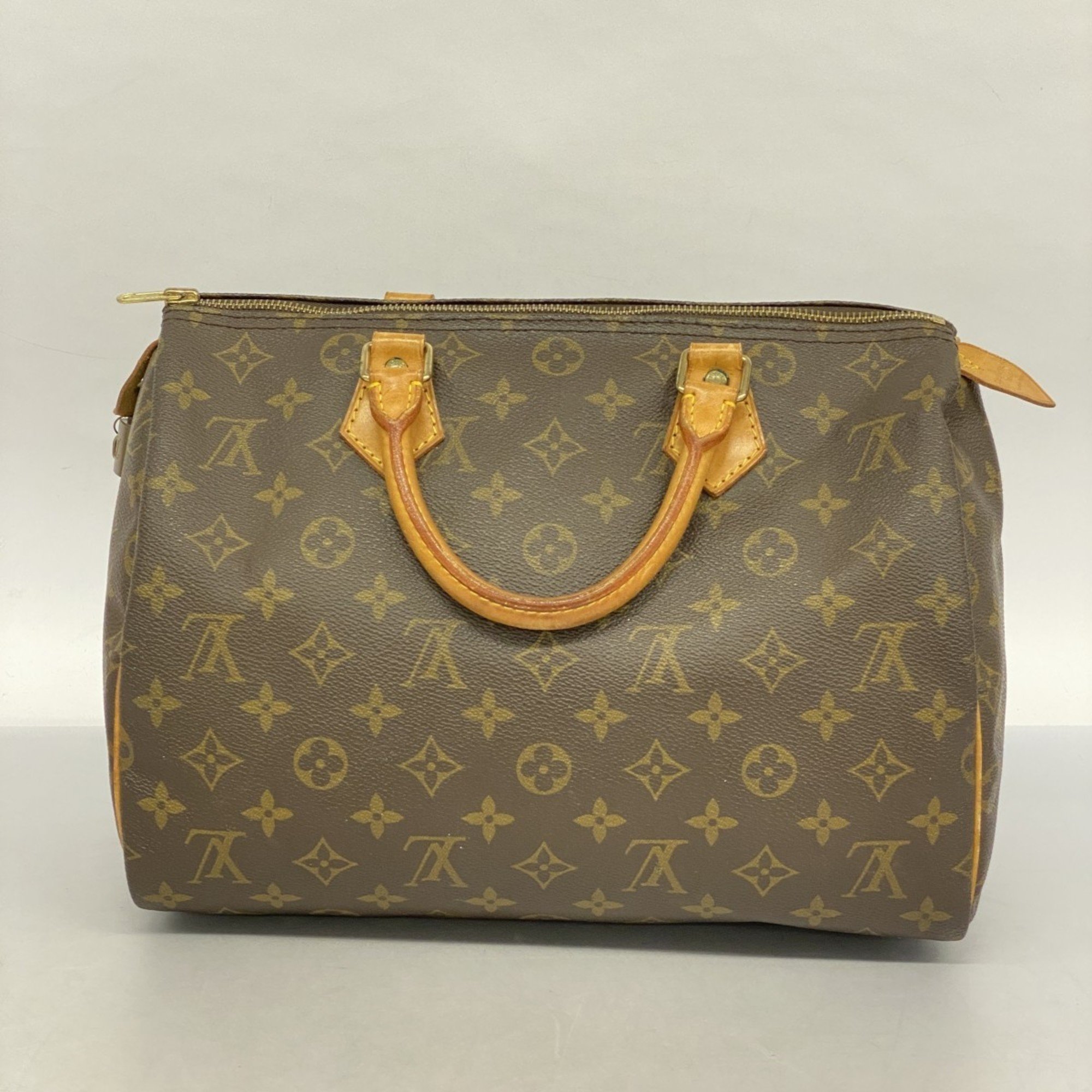 Louis Vuitton Handbag Monogram Speedy 30 M41108 Brown Ladies