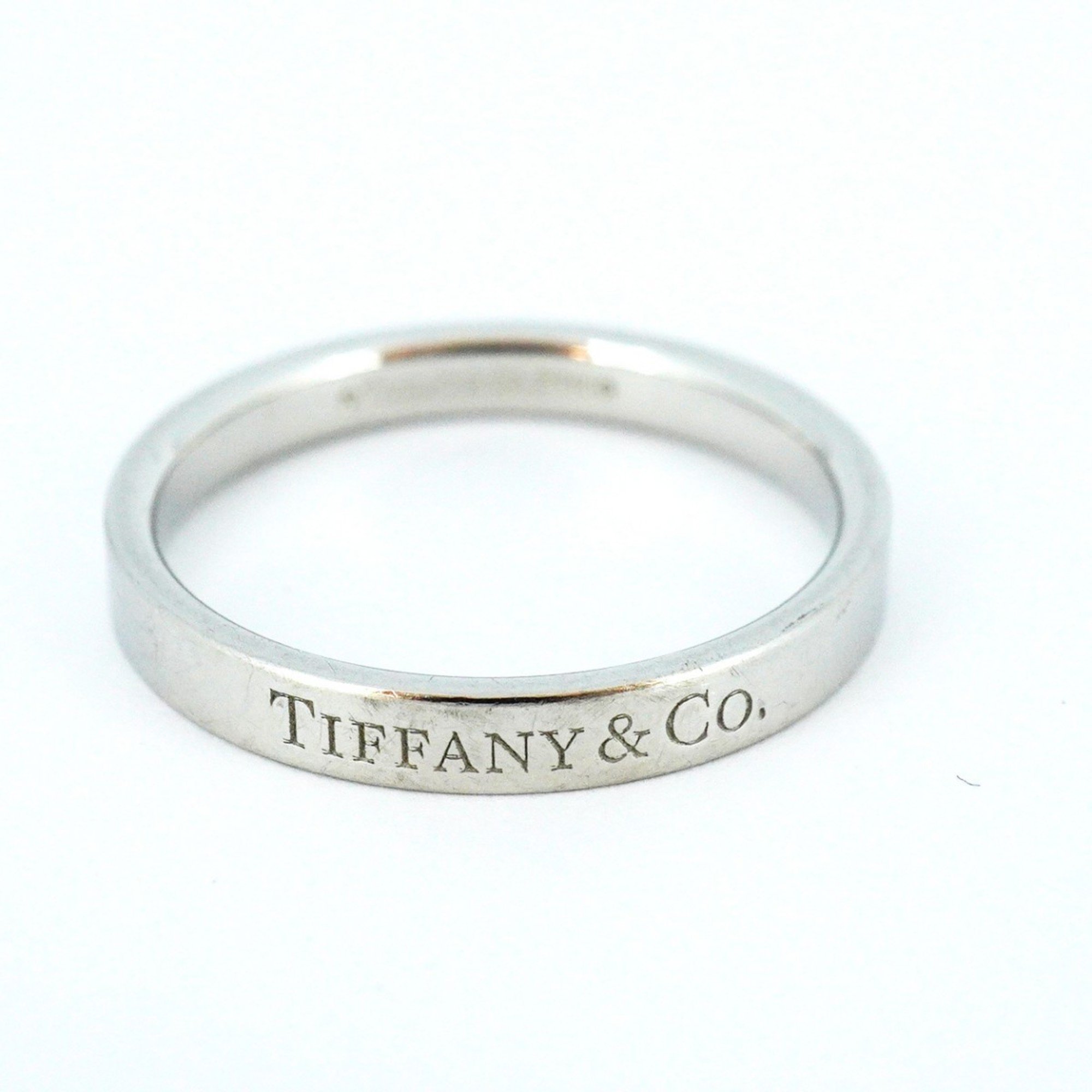 Tiffany ring flat band Pt950 platinum size 20 men's