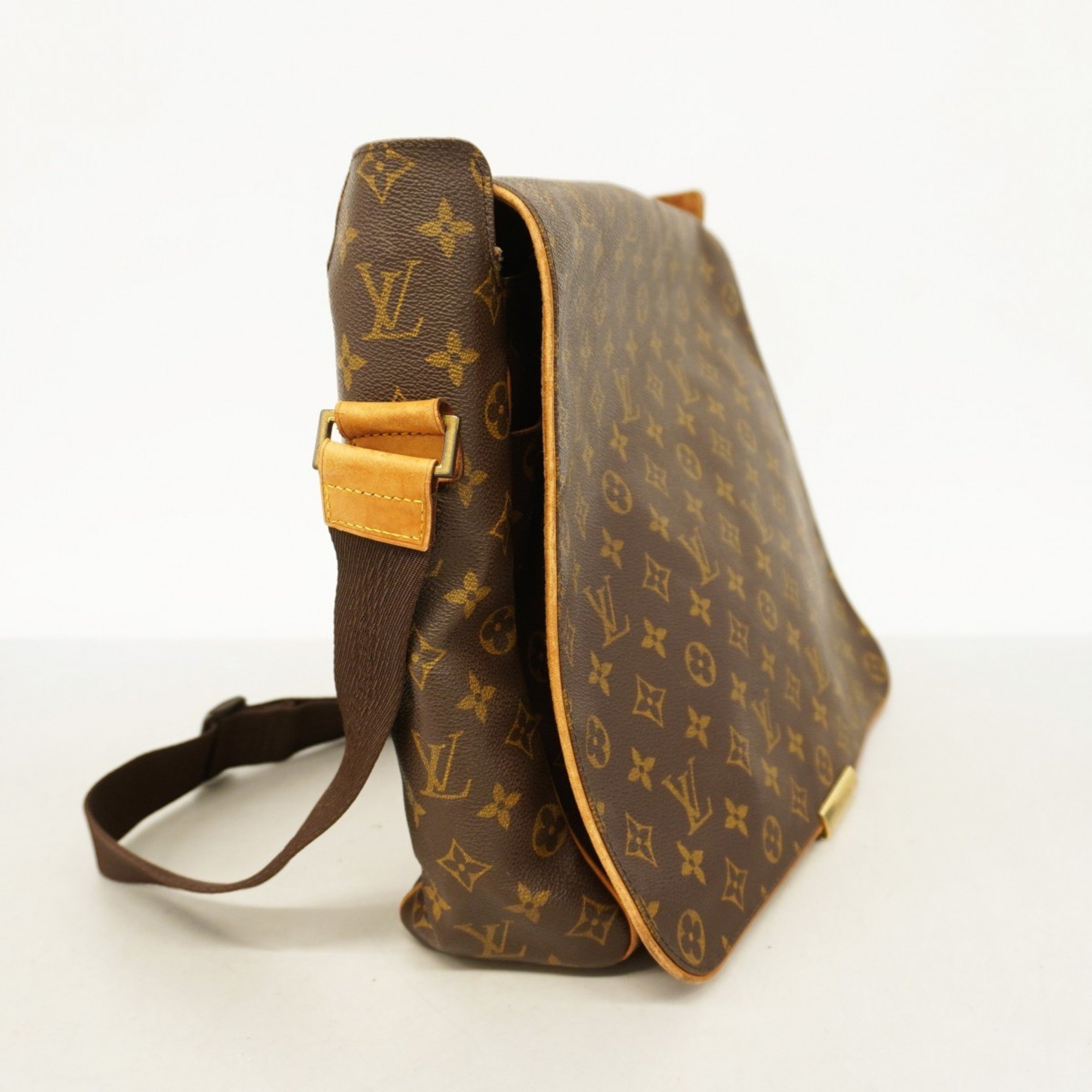 Louis Vuitton Shoulder Bag Monogram Abess M45257 Brown Men's