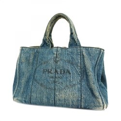 Prada tote bag canapa denim blue ladies