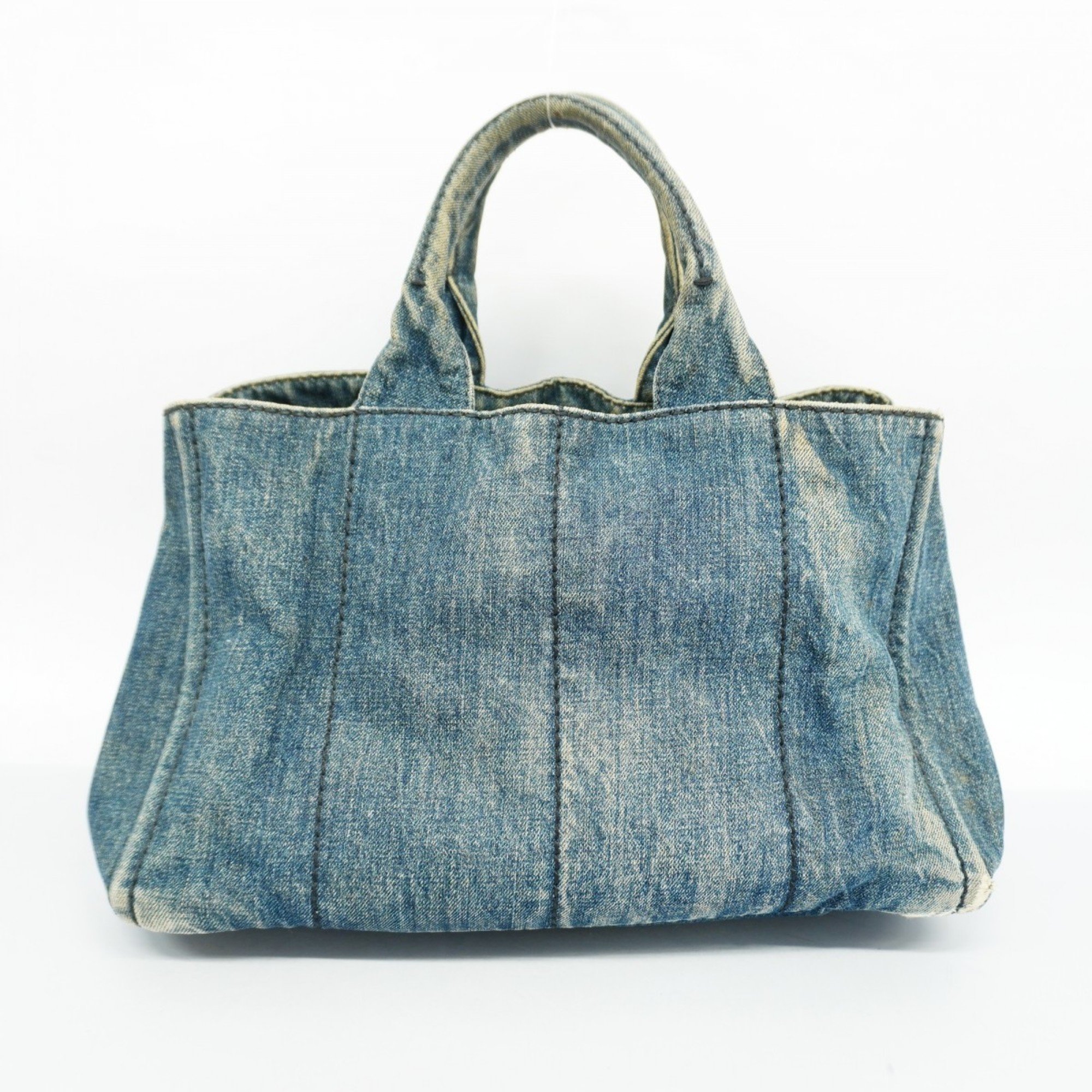 Prada tote bag canapa denim blue ladies