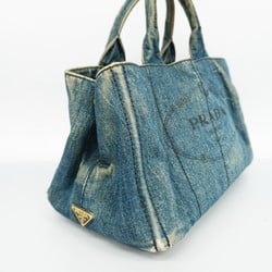 Prada tote bag canapa denim blue ladies