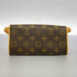 Louis Vuitton Shoulder Bag Monogram Pochette Twin PM M51854 Brown Women's