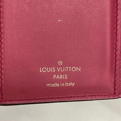 Louis Vuitton Tri-fold Long Wallet Grain Calfskin Portefeuille LV Pont Neuf Compact M69175 Noir Ladies