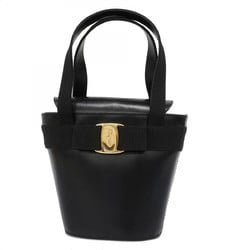 Salvatore Ferragamo Vara Leather Black Handbag for Women