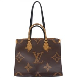 Louis Vuitton Tote Bag Monogram Reverse Giant On the Go MM M45321 Brown Women's