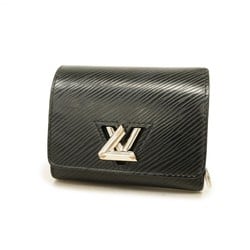 Louis Vuitton Tri-fold Wallet Epi Portefeuille Twist Compact XS M63322 Noir Ladies