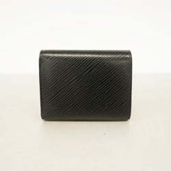 Louis Vuitton Tri-fold Wallet Epi Portefeuille Twist Compact XS M63322 Noir Ladies