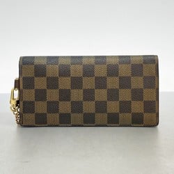 Louis Vuitton Long Wallet Damier Portefeuille Arcodion N60002 Ebene Men's