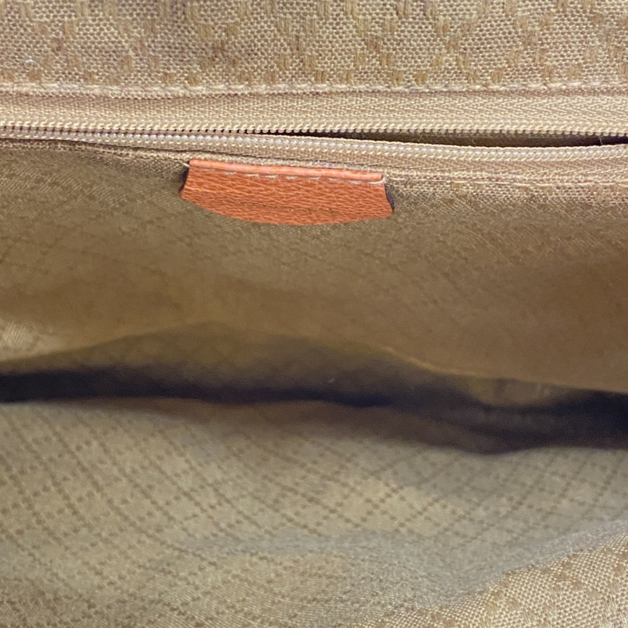 Gucci Backpack Daypack Bamboo Suede Orange Women's