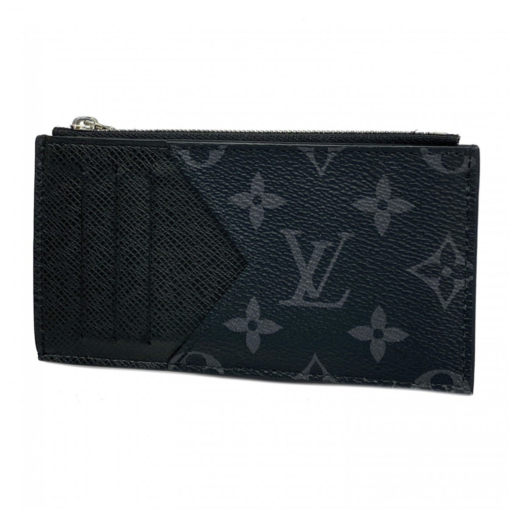 Louis Vuitton Wallet/Coin Case Monogram Eclipse Coin Card Holder M30271 Noir Men's