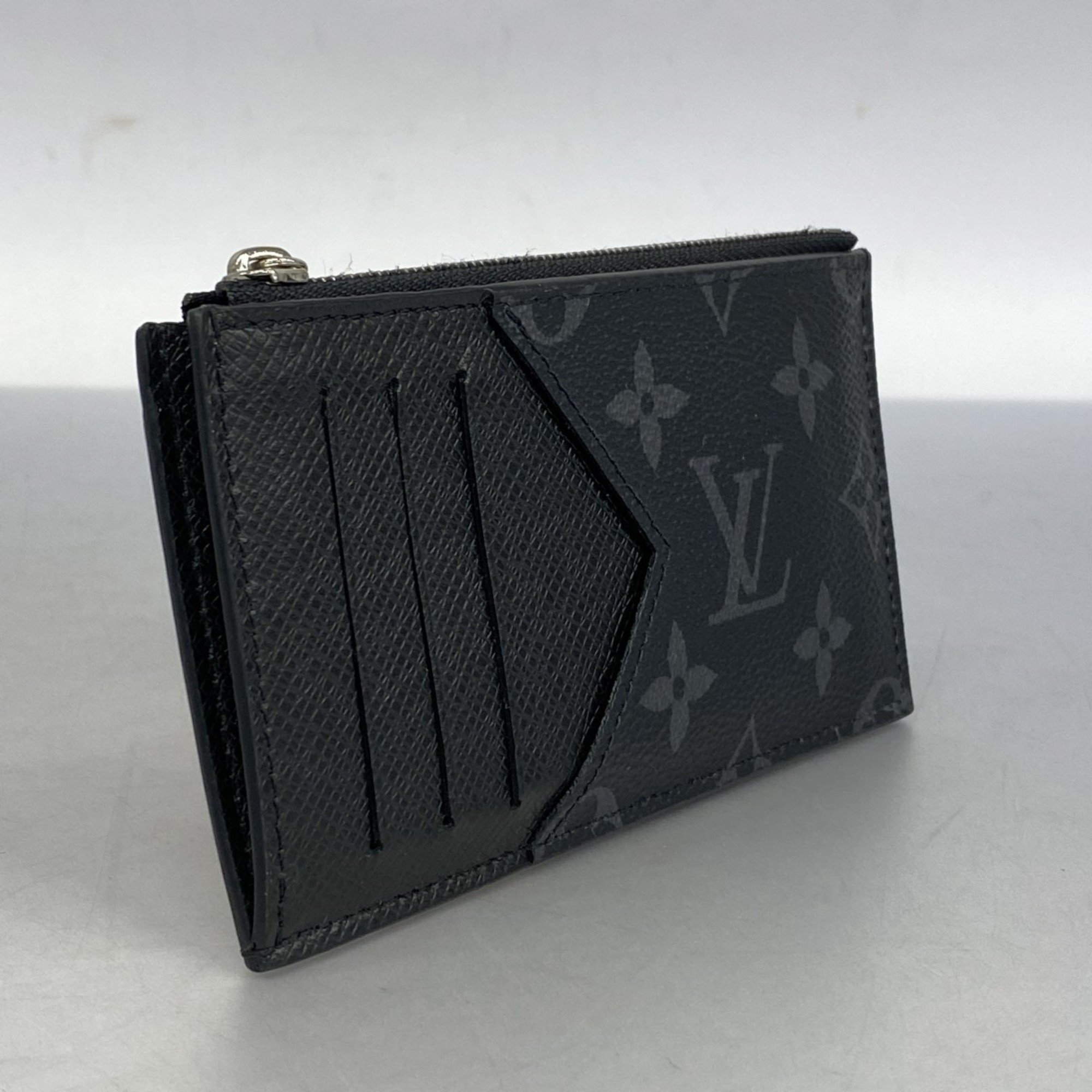 Louis Vuitton Wallet/Coin Case Monogram Eclipse Coin Card Holder M30271 Noir Men's