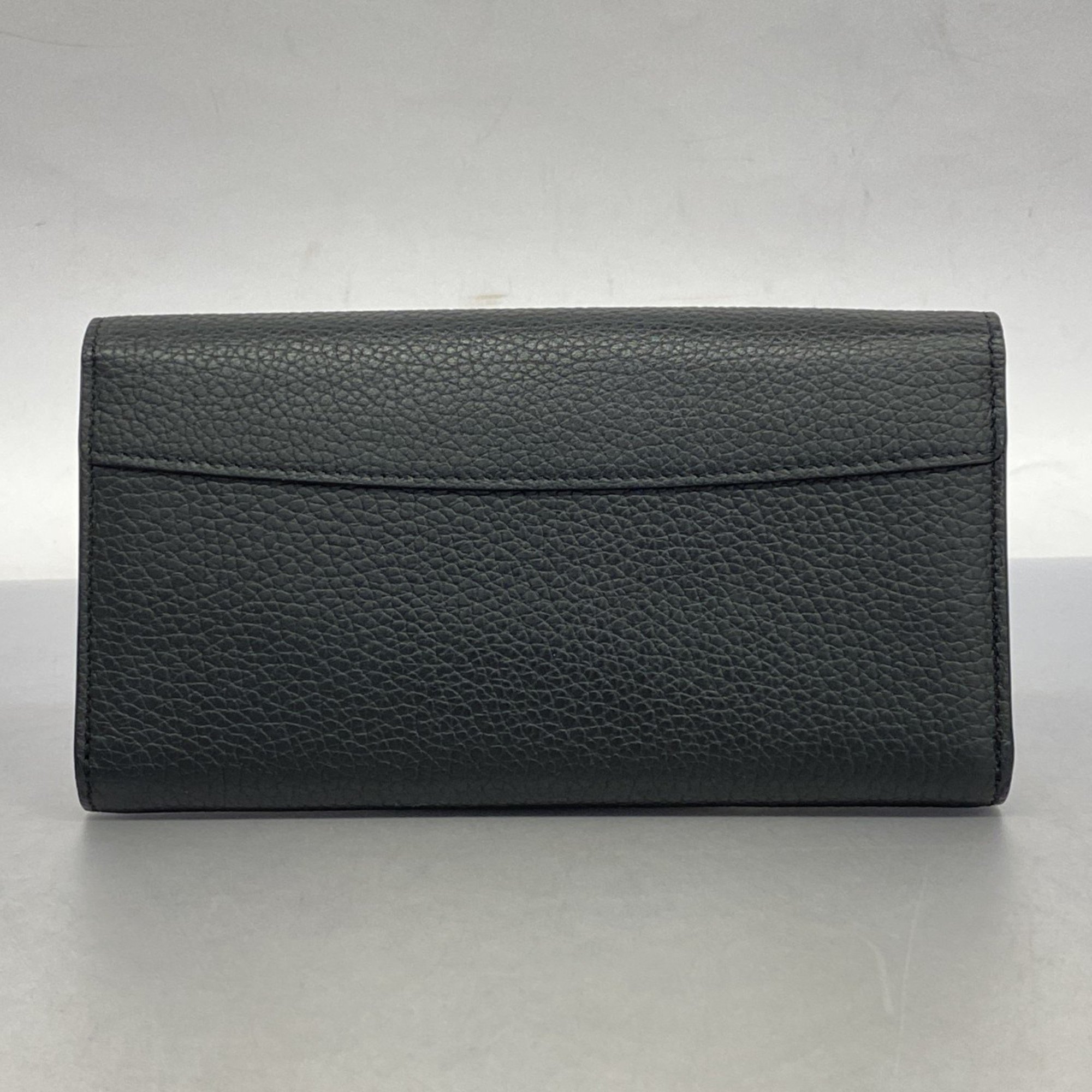 Louis Vuitton Long Wallet Portefeuille Capucines M64551 Noir Ladies