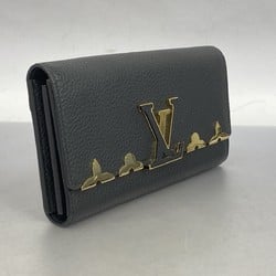 Louis Vuitton Long Wallet Portefeuille Capucines M64551 Noir Ladies