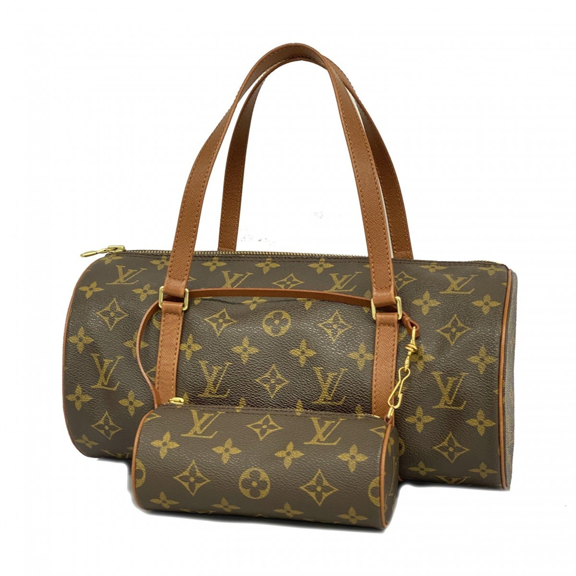 Louis Vuitton Handbag Monogram Papyrus 30 M51365 Brown Women's