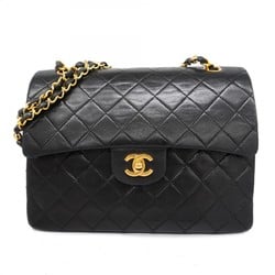 Chanel Shoulder Bag Matelasse Lambskin Black Women's