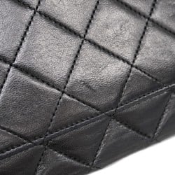 Chanel Shoulder Bag Matelasse Lambskin Black Women's