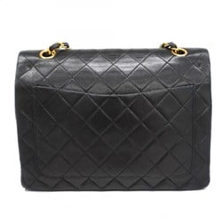 Chanel Shoulder Bag Matelasse Lambskin Black Women's