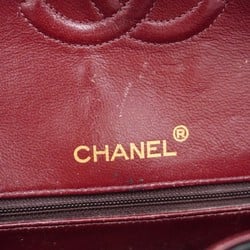 Chanel Shoulder Bag Matelasse Lambskin Black Women's