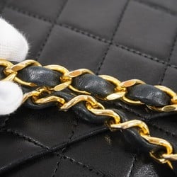 Chanel Shoulder Bag Matelasse Lambskin Black Women's