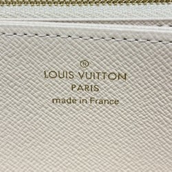 Louis Vuitton Long Wallet Damier Azur Zippy N40480 White Women's