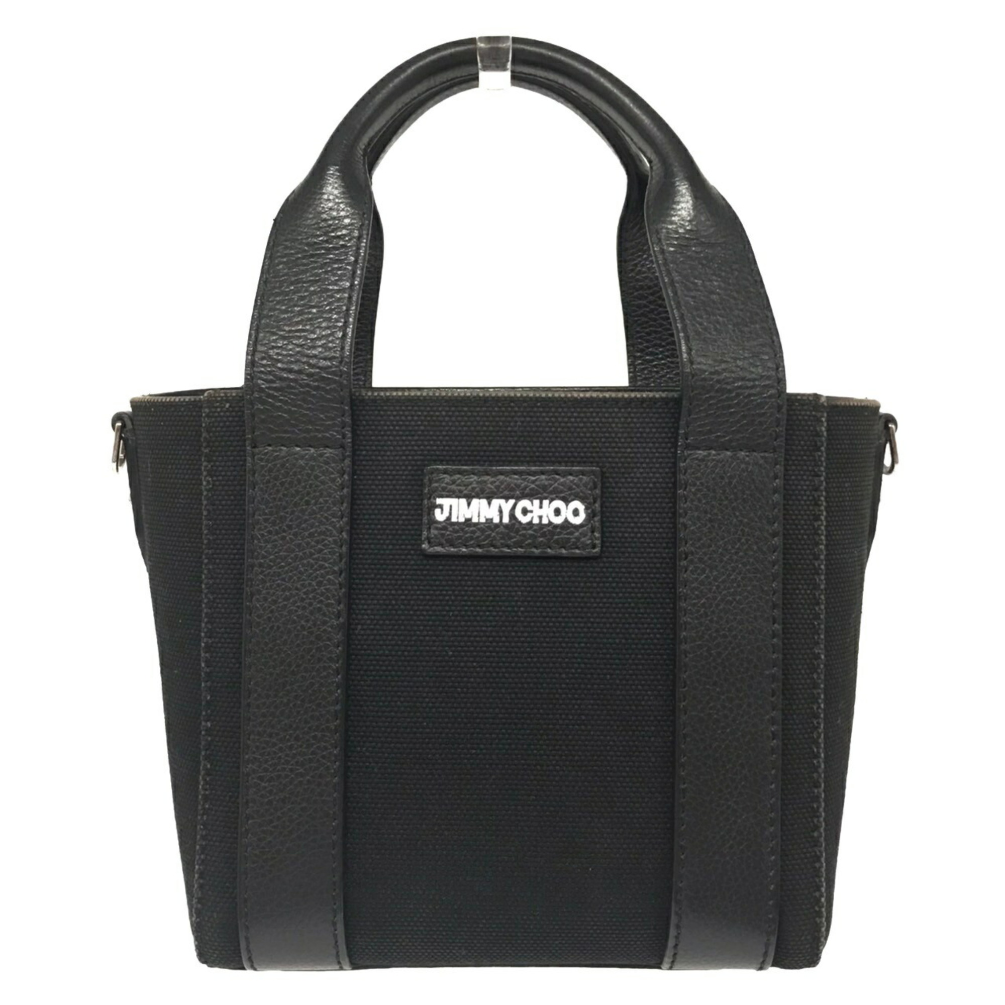 Jimmy Choo x Eric Haze SHOPPER TOTE S Black Micro Tote Shoulder Bag JIMMY CHOO