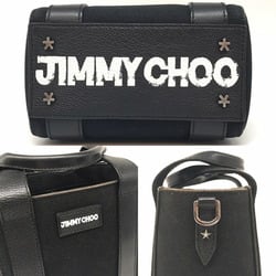 Jimmy Choo x Eric Haze SHOPPER TOTE S Black Micro Tote Shoulder Bag JIMMY CHOO