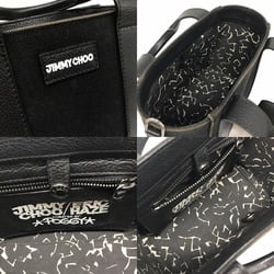 Jimmy Choo x Eric Haze SHOPPER TOTE S Black Micro Tote Shoulder Bag JIMMY CHOO